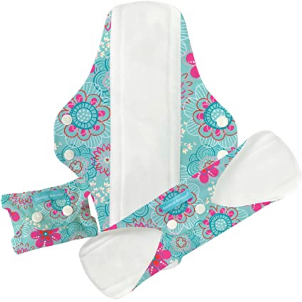 Charlie banana feminine pads super+ floriana 3 pack